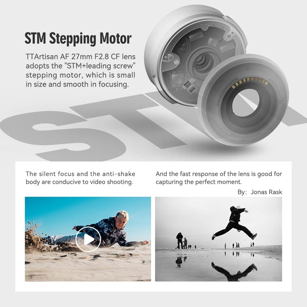 TTartisan 27mm F2.8 Autofocus Lens, Compatible with Fuji X-Mount Cameras XS10 X-A5 X-A7 X-M1 X-M2 X-E4 X-T1 X-T10 X-T2 X-T20 X-T3 X-T4 X-T100 X-T200 X-T30 X-Pro1 X-Pro2 X-Pro3 X-E1 (Black) - Image 8